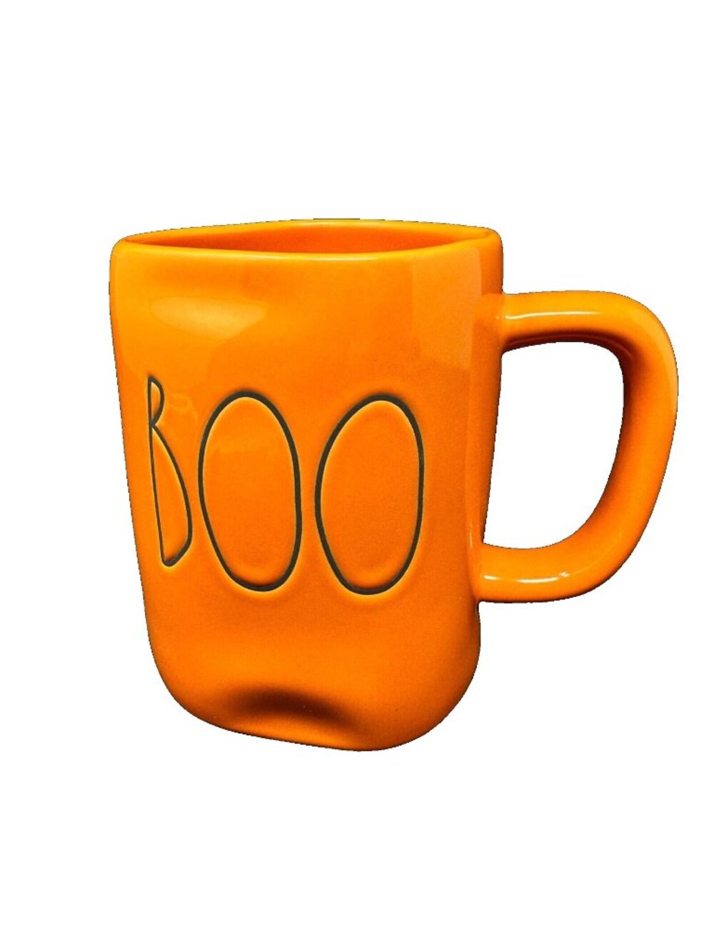 Rae Dunn BOO Mug Orange Artisan Collection by Magenta Halloween Coffee Cup